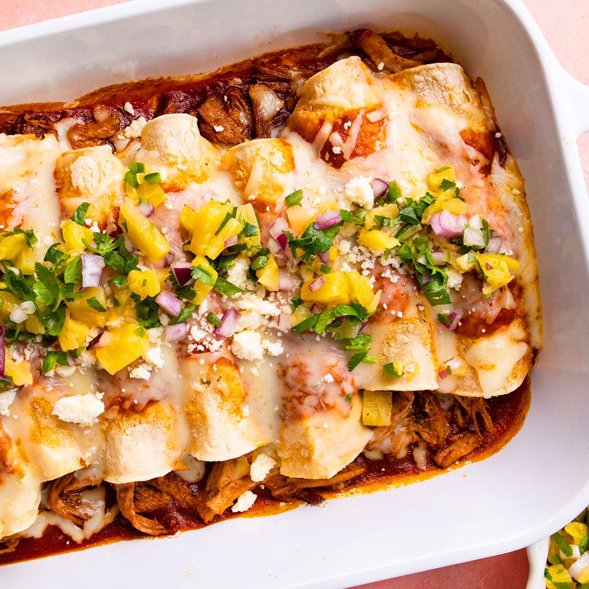 braised pork enchiladas