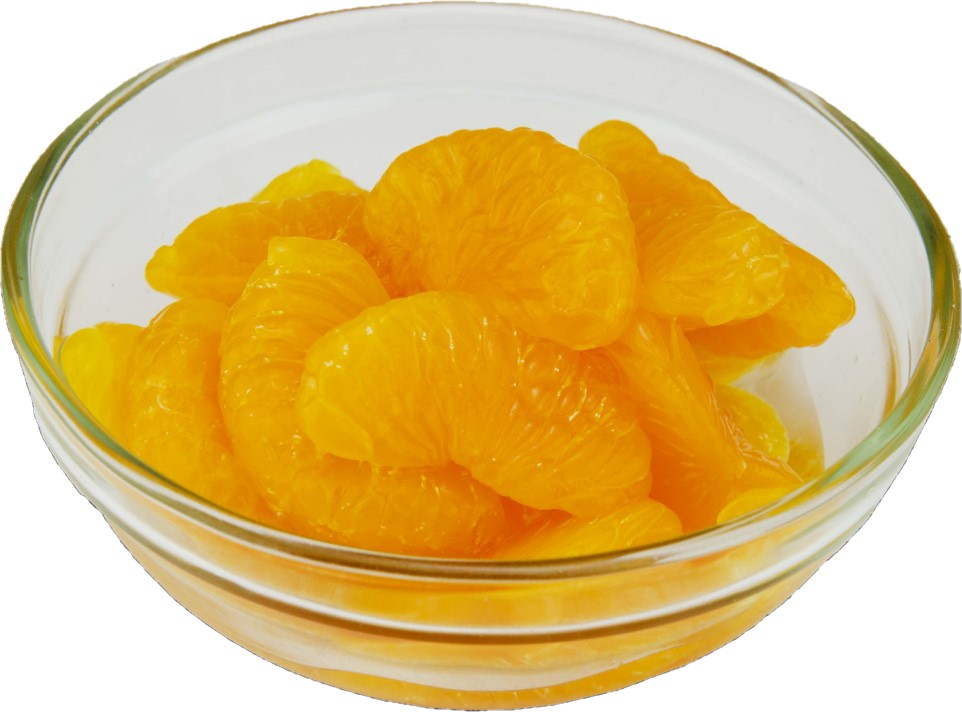 Del Monte Mandarin Oranges 7oz fruit cup for foodservice fruit in bowl