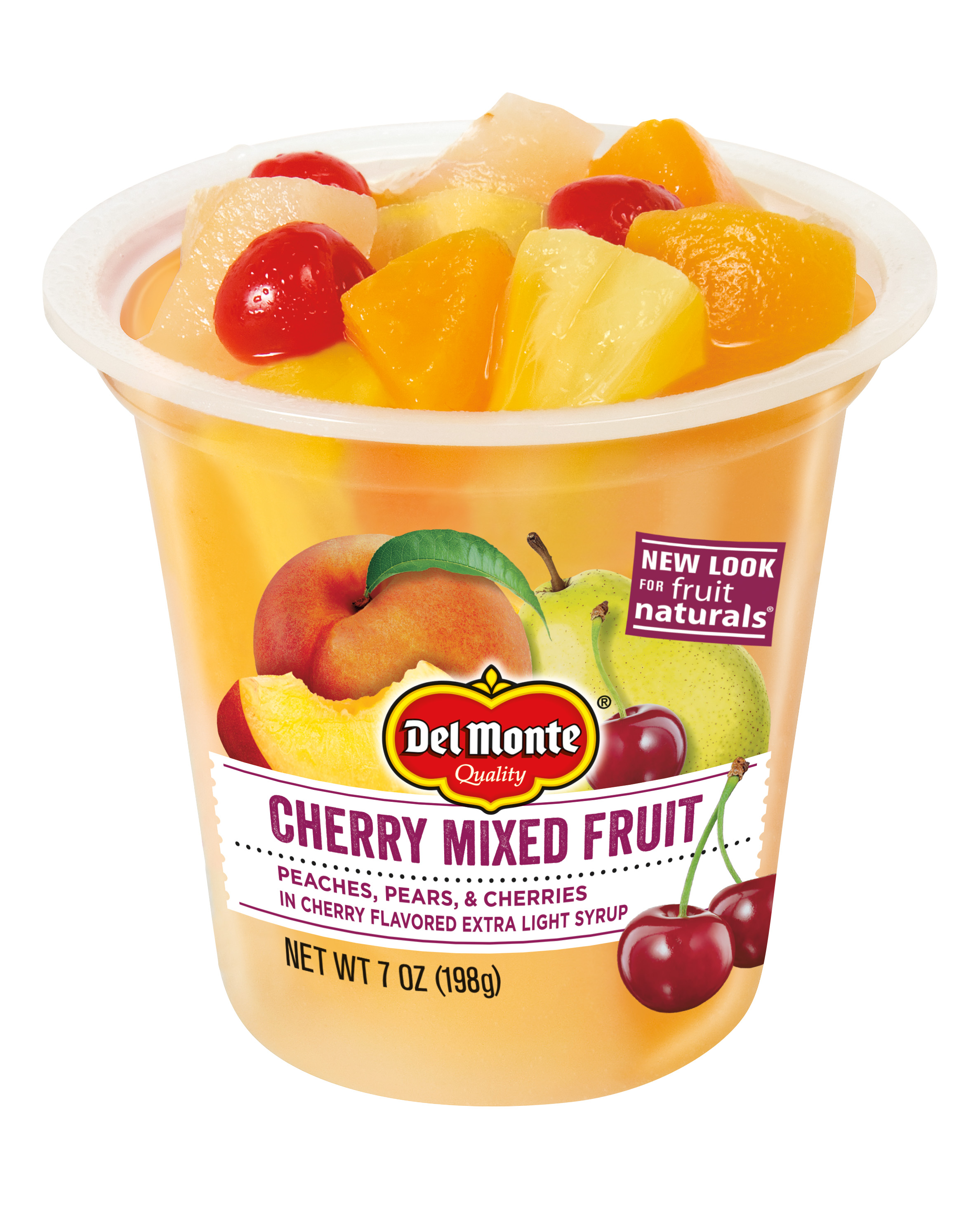 Del Monte® Fruit Cup® Snacks Cherry Flavored Mixed Fruit in 100 Juice