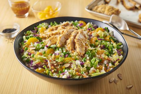 Cauliflower-Chicken-Salad-with-Honey-Ginger-Dressing