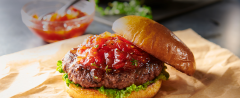 Burger with Tomato Jam