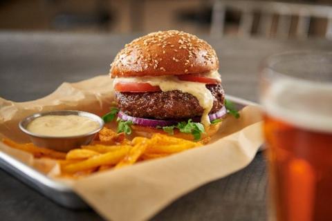 Pineapple Red Hatch Chile Burger