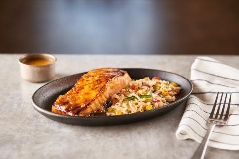 Pineapple Hatch Chilli Glazed Salmon
