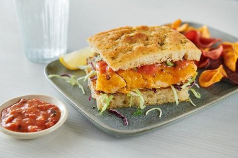 Smoky Flounder Sandwich